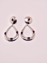 Stone Drops Earrings Coral
